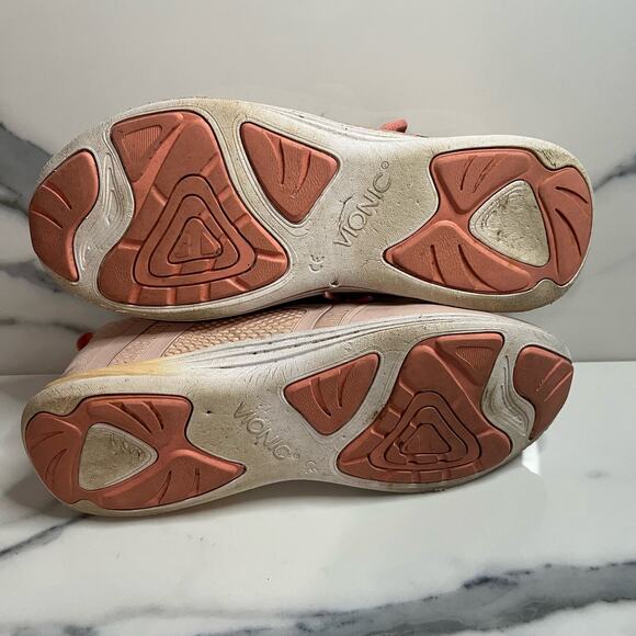 Vionic | Women's Peach Orange Ombre Comfort Leisure Agile JoJo Sneaker Sz 8 - Picture 7 of 7